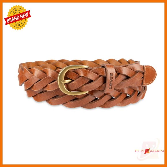 Adjustable Leather Braided Belt for Jeans Dresses Slim Fit